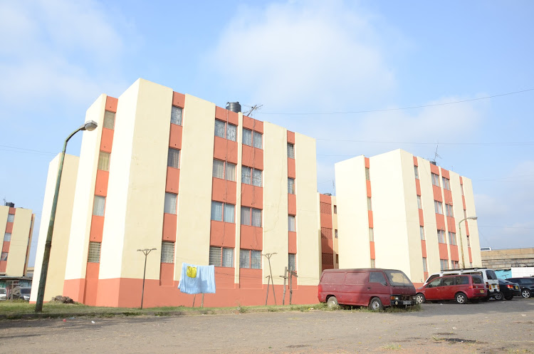 Newly repainted county owned houses at Kariobangi South on June 17, 2021. Image: FILE